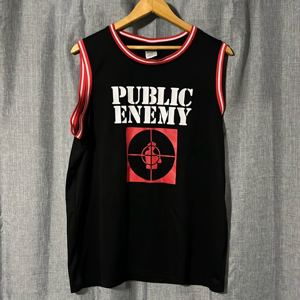 Public Enemy. Lil Wayne Wayne 85 basketball jersey. Medium.  Polyester. Black